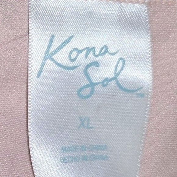 Kona Sol Womens XL Leopard Print Bikini Set Triangle Top Hipster Bottom Brown - Picture 7 of 9